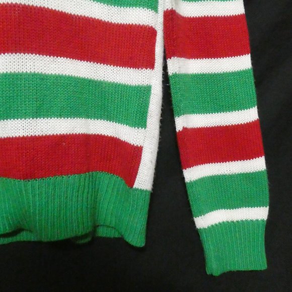 HAPPY HOLIDAYS | small, s | Emoji and Striped | Ugly Christmas Sweater | Unisex - Picture 14 of 15